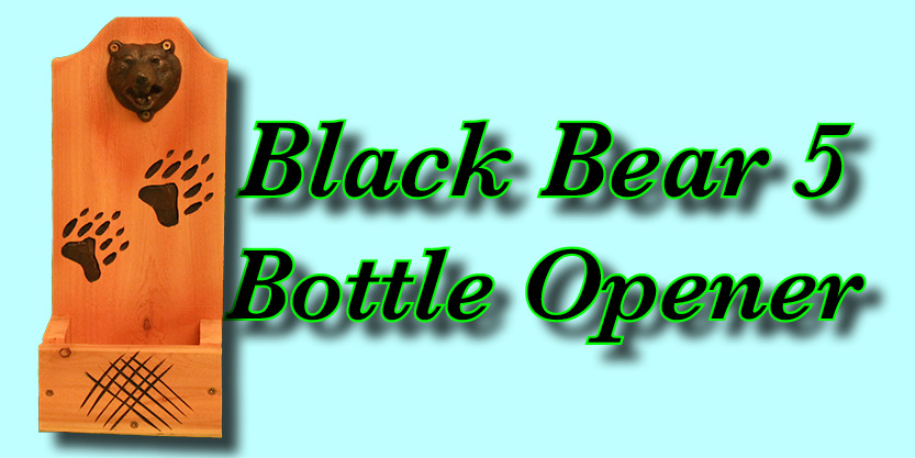 Black bear, very cool Craft beer bottle opener, perfect for a breweries near me
